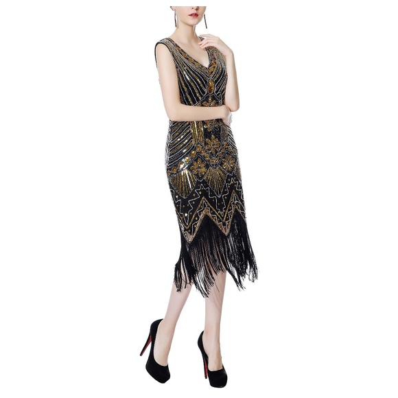 flapper prom dress